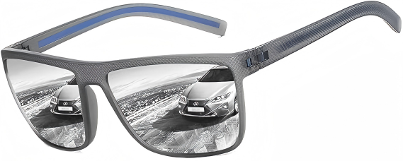 Polarized Sunglasses  Lightweight TR90 Frames  UV400 Protection  Square Sunglasses