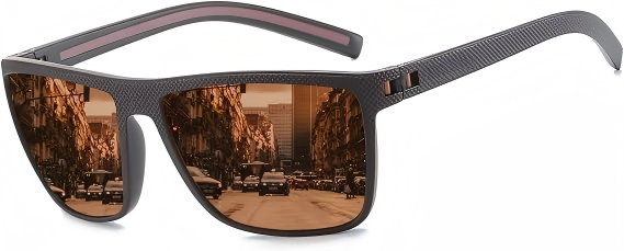 Polarized Sunglasses for  Lightweight TR90 Frame UV400 Protection Square Sun Glasses